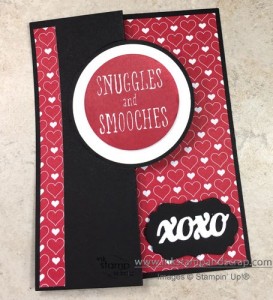 snuggles and smooches, stampin up, stampin up punches, big shot, circle card thinlit