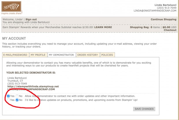 online-store-account-settings