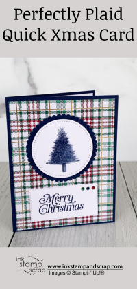 perfectly plaid quick christmas card