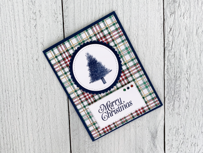 perfectly plaid quick christmas card