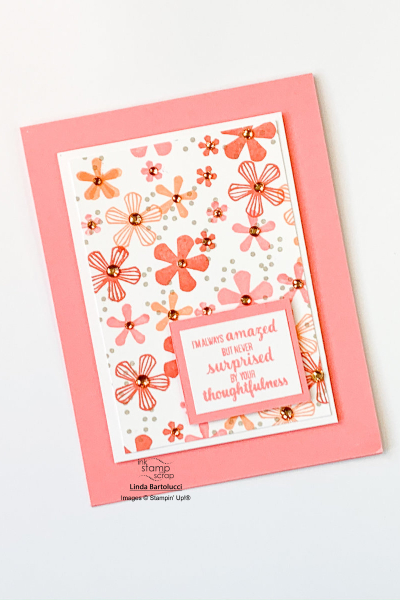 quick and easy flower greeting card