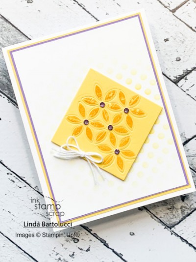 how to make a card with spring colors and texture