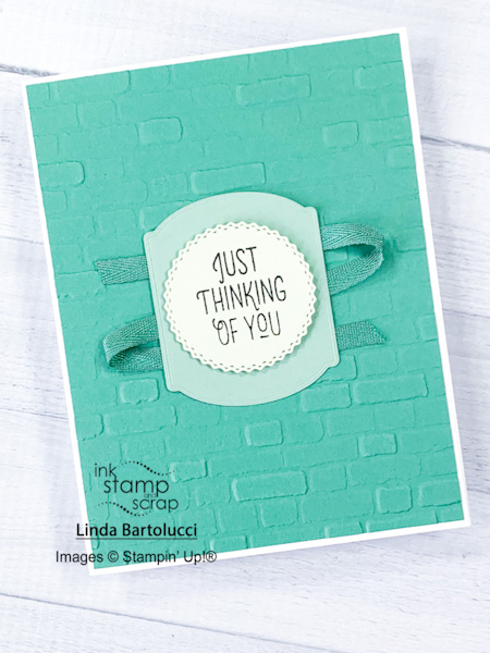 stamp with me brick wall card