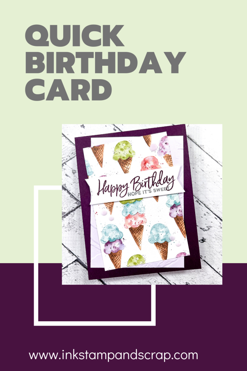 how to make a quick ice cream birthday card