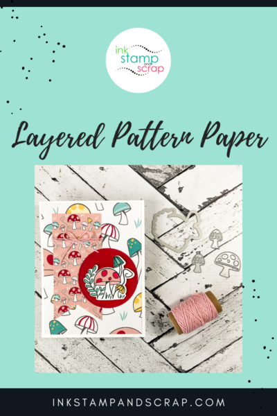 Easy Layered Patterned Paper Note Card