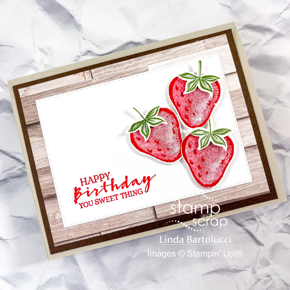 How to Make an Inside Flap Card Sweet Strawberry