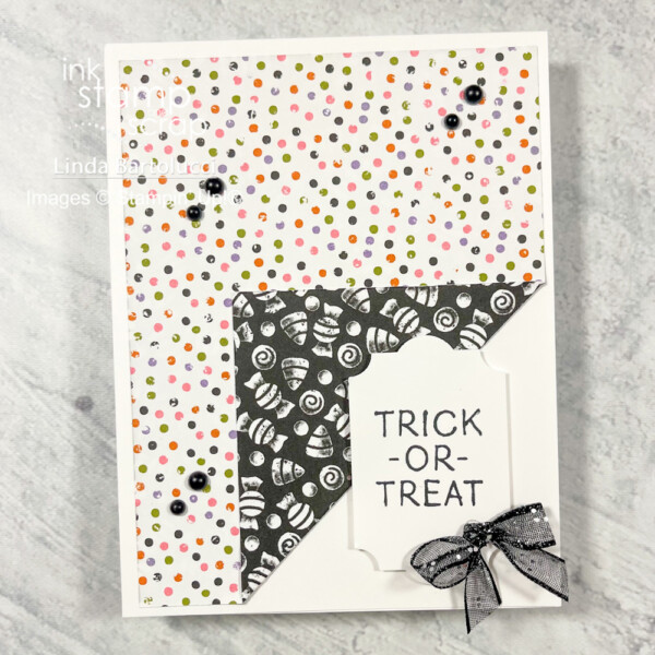 make a quick paper folded card for halloween