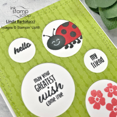 HANDMADE CARD LADYBUG PICTURE THIS DIE