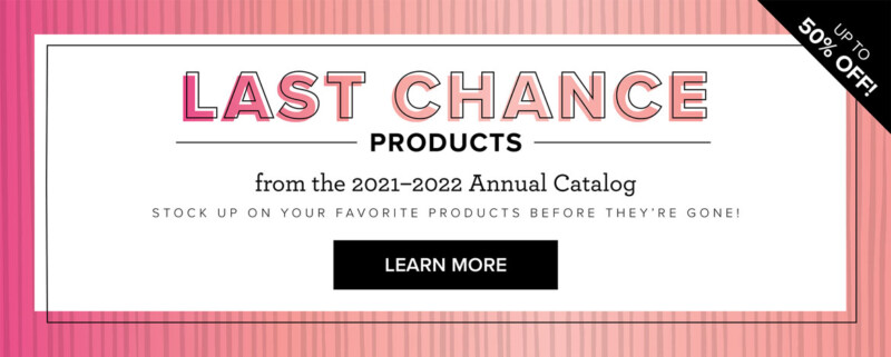 last chance product sale annual catalog