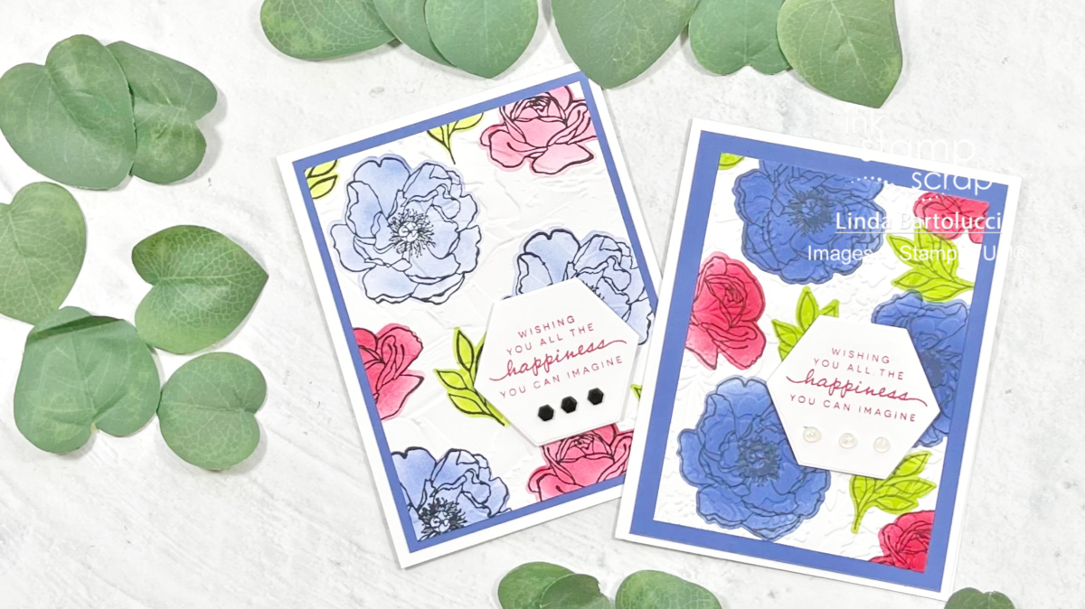 coloring flowers using vellum card stock