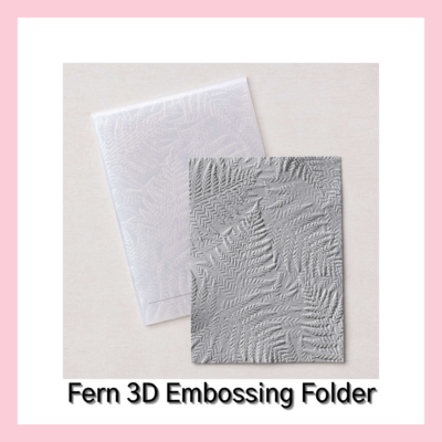 Fern 3D Embossing Folder from Stampin Up Annual Catalog