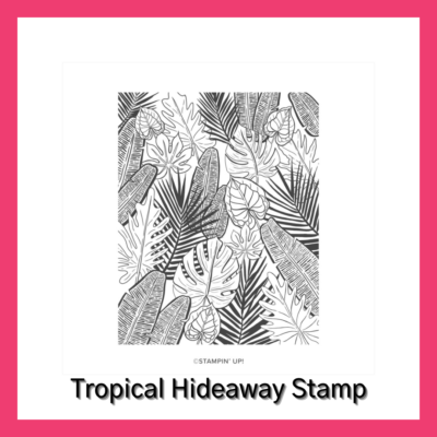 tropical hideaway stamp from Stampin Up Annual Catalog