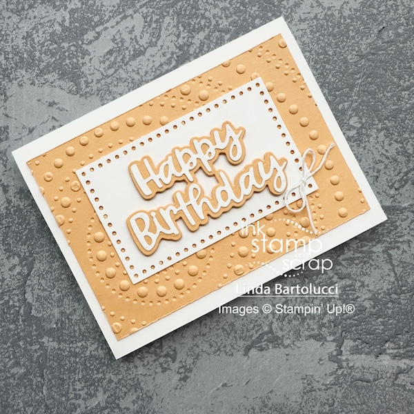 layering card to make greeting pop