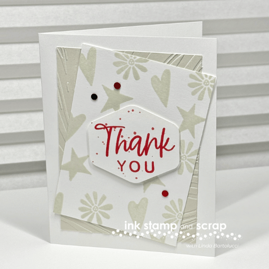 thank you twist card front view