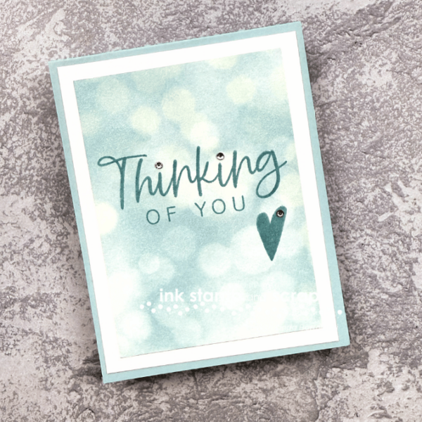 thinking of you with you in mind blue card