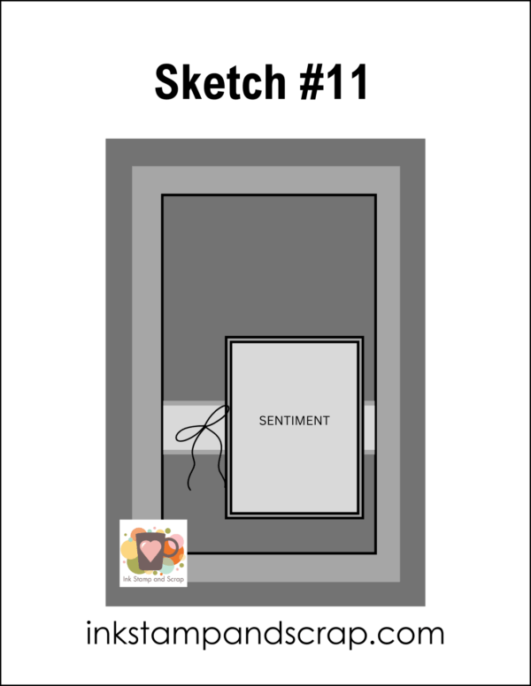 Just a Note Handmade Card Using Sketch 11