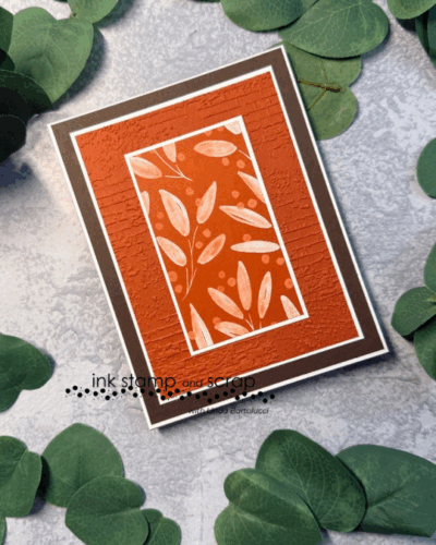 front of fall easel card
