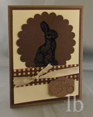 chocolate bunny card