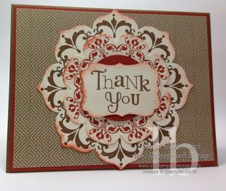 daydream medallion stampin up stampinup framelit nestable