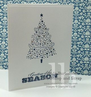 seasons greeting tree stampin up simple card clean