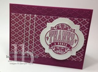 festive framelit thank you card stampin up