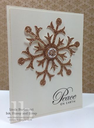 Simple-snowflake holiday card christmas