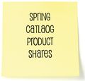 spring catalog product shares